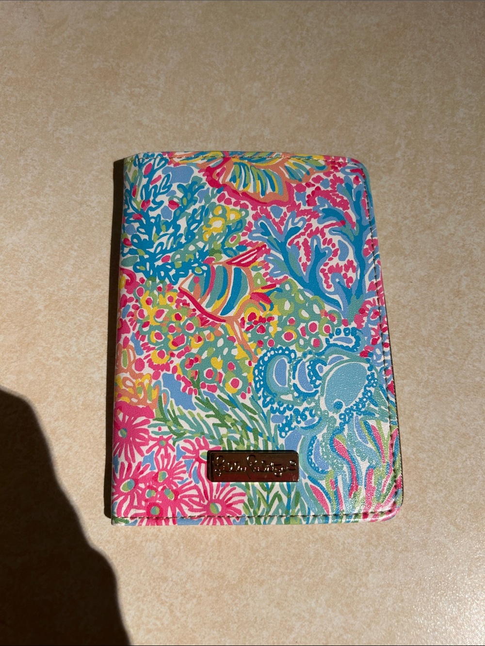 Lilly Pulitzer Tropical Floral Passport Cover in Pink, Blue, Green, Yellow